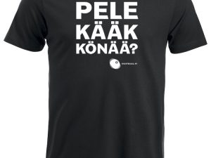 Pelelääkkönää miesten luomupuuvilla t-paita musta