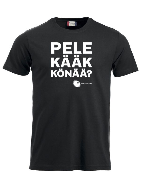 Pelelääkkönää miesten luomupuuvilla t-paita musta