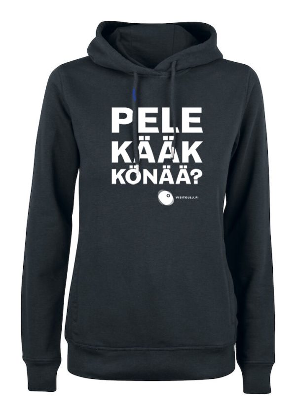 Pelelääkkönää naisten luomupuuvilla huppari