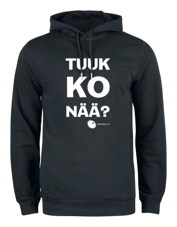 Tuukkonää miesten luomupuuvilla huppari