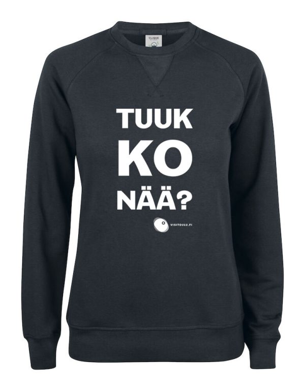 Tuukkonää naisten luomupuuvilla college