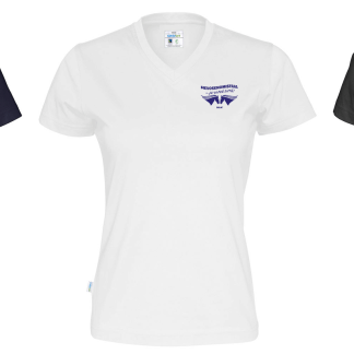 SHKL Naisten V-aukkoinen luomupuuvilla t-paita